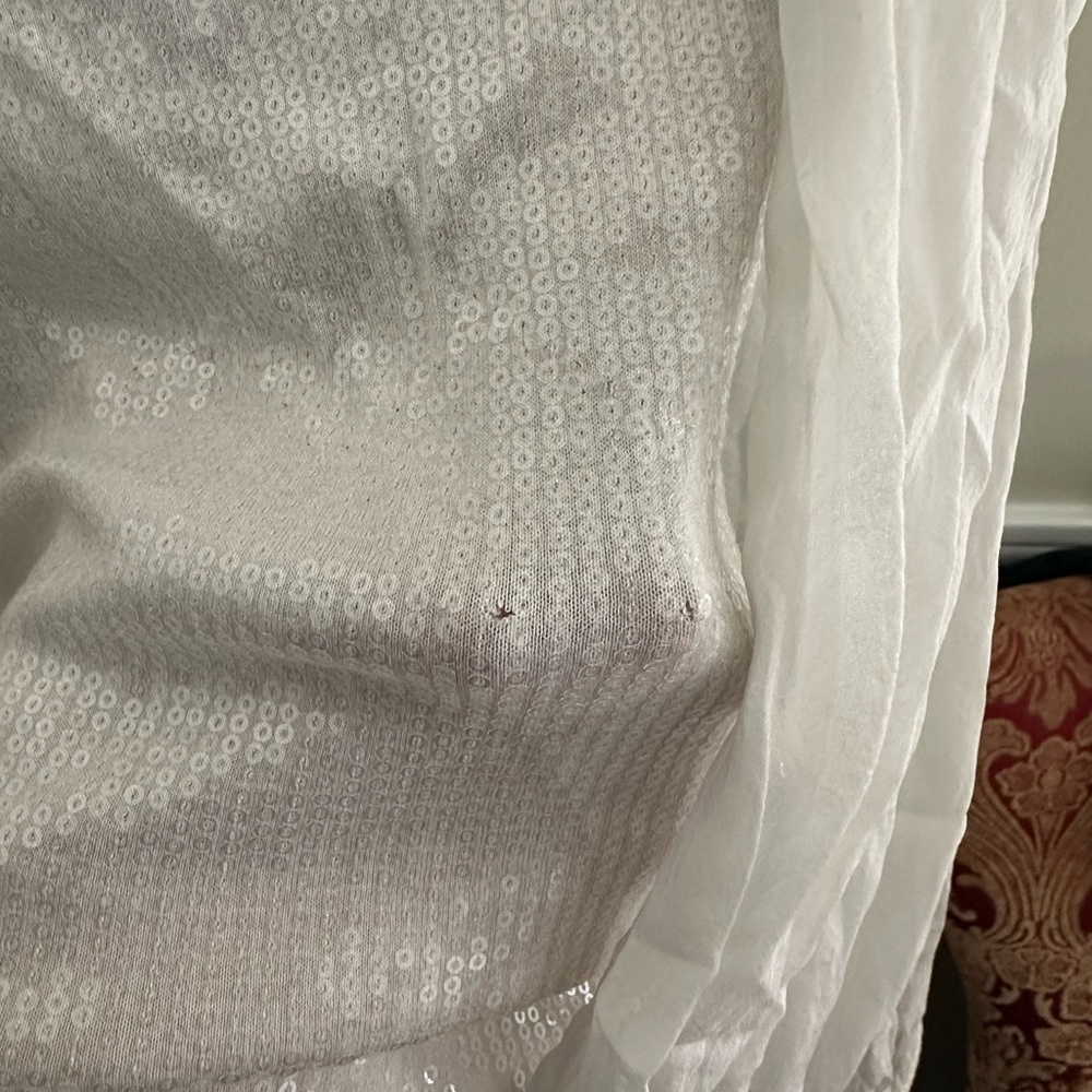 Carla Conti Cream Sequin Blouse - Picture 14 of 15